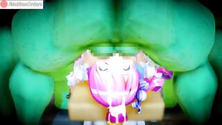Magic GIrl having her mouth Fucked by Orcs | MakimaOrders