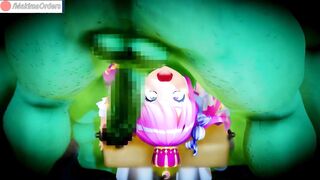 Magic GIrl having her mouth Fucked by Orcs | MakimaOrders