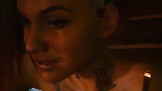 Animation lesbian sex where Judy Alvarez fucking girl, hot cyberpunk porno mod