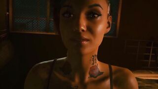 Animation lesbian sex where Judy Alvarez fucking girl, hot cyberpunk porno mod