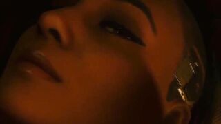 Animation lesbian sex where Judy Alvarez fucking girl, hot cyberpunk porno mod