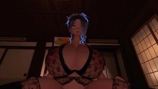 POV being ridden at the hot springs