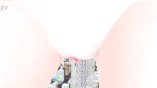 Riding the Sky Tree (Giantess/Size Fetish) [MMD]