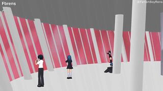 Riding the Sky Tree (Giantess/Size Fetish) [MMD]