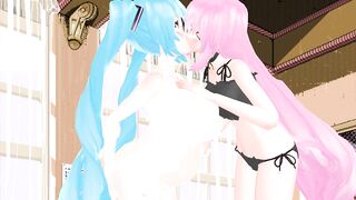 Miku and Luka blowkiss | Imbapovi