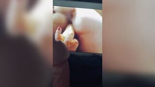 Baked and horny watching cartoon babe ????