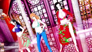 【KKS／MMD】"New Thang" ニコ・ロビン ナミ ボア・ハンコック【ONE PIECE】