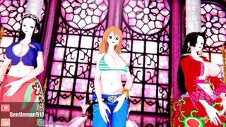 【KKS／MMD】"New Thang" ニコ・ロビン ナミ ボア・ハンコック【ONE PIECE】