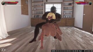 Eriss vs Ousman (Naked Fighter 3D)
