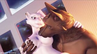 Hot Yiff getting her breasts milked and sucked - 3D furry animation