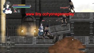 Cute woman in hentai ryona sex with men in night of rev new hentai gameplay video
