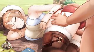 Country girls love creampies (3D Hentai)