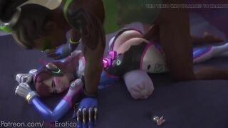 Overwatch 3D Porn : ( D.va get fuck by Lucio )