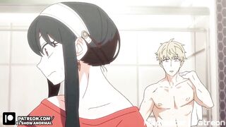 Yor tiene sexo con loid en la ducha spy x family (fandub)
