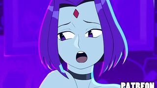Horny Raven Rides BeastBoy