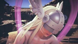 Angewomon Stand and Carry POV | Digimon Hentai Parody