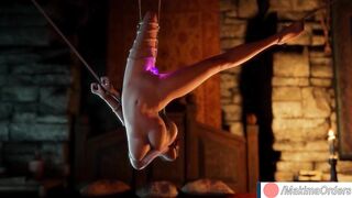 Triss in Shibari Selffucked with Magic Crystall