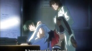 Anime Big Tits Girl Getting Creampie in Lab