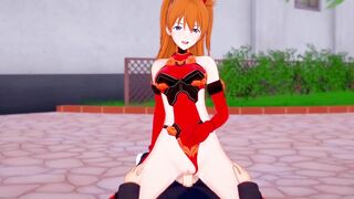 Asuka Cowgirl | Neon Genesis Evangelion Hentai Parody