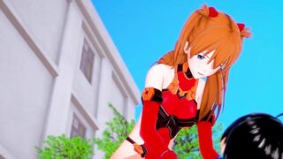 Asuka Cowgirl | Neon Genesis Evangelion Hentai Parody