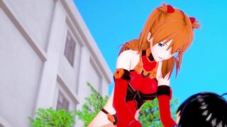Asuka Cowgirl | Neon Genesis Evangelion Hentai Parody