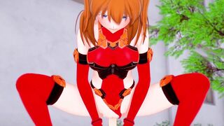 Asuka Cowgirl | Neon Genesis Evangelion Hentai Parody