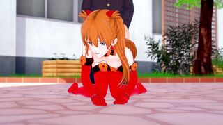 Asuka Doggy | Neon Genesis Evangelion Hentai Parody
