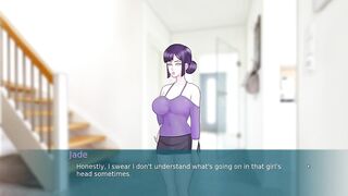 SexNote | My girlfriend's girlfriend peeks through the open door