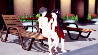 Nezuko Kamado in the pool side | kimetsu no yaiba
