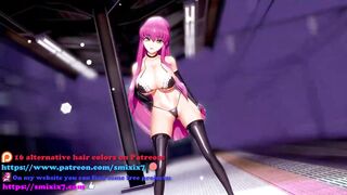 Code Geass CC Undress Dancing Hentai Lupin Song Big Boobs MMD 3D White Hair Color Edit Smixix