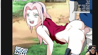 Sasuke se coge el culo de sakura!