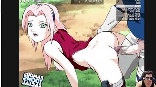 Sasuke se coge el culo de sakura!