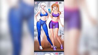 Adult Elsa Frozen Big Ass Workout Parody Comics, Cartoon Porn