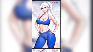 Adult Elsa Frozen Big Ass Workout Parody Comics, Cartoon Porn