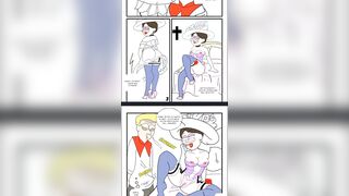 Mary Poppins Boring Sunday at Church Cartoon Porn Comic, Parody Porn