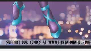 Adult Gwen Stacy's Amazing Footjob Parody Cartoon Comics, Spiderman Porn Comics