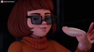 Velma Blowjob Huge Ghosts Cock Until Creampie