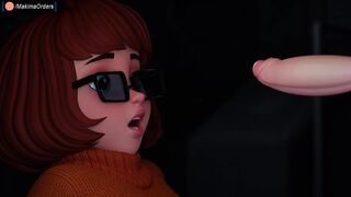 Velma Blowjob Huge Ghosts Cock Until Creampie