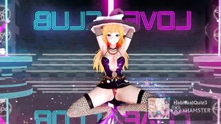 sexy bitch ahegao babe Erotic crouching dance sexy Marisa Kirisame Touhou mmd r18 3d hentai public show