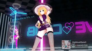 sexy bitch ahegao babe Erotic crouching dance sexy Marisa Kirisame Touhou mmd r18 3d hentai public show