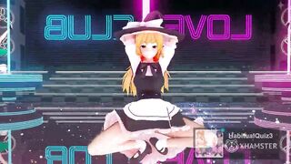 mmd r18 Marisa de erotic crouching dance sex cum lover 3d hentai public event