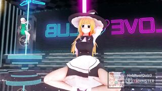 mmd r18 Marisa de erotic crouching dance sex cum lover 3d hentai public event