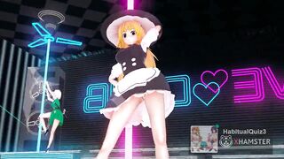 mmd r18 Marisa de erotic crouching dance sex cum lover 3d hentai public event