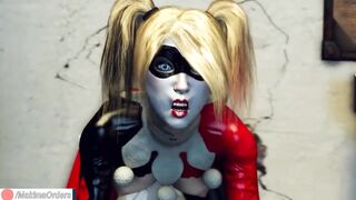 Harley Quinn Glory Holl Rough Fucked with Huge Cock Until Creampie