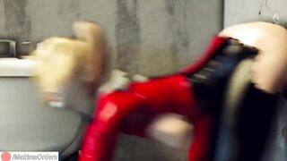 Harley Quinn Glory Holl Rough Fucked with Huge Cock Until Creampie