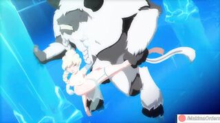 Elsa Big Insertion with Monster Until Cum