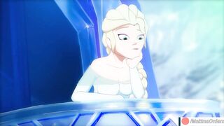 Elsa Big Insertion with Monster Until Cum