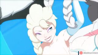 Elsa Big Insertion with Monster Until Cum