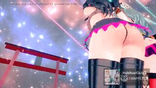 Touhou Project Series Hai Phut Hon In Sexy Bdsm Reimu Hakurei And Sanae Kochiya mmd r18 3d hentai fuck