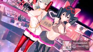 Touhou Project Series Hai Phut Hon In Sexy Bdsm Reimu Hakurei And Sanae Kochiya mmd r18 3d hentai fuck